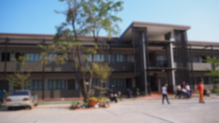 Out of focus of the hostel perspective for background use.の写真素材