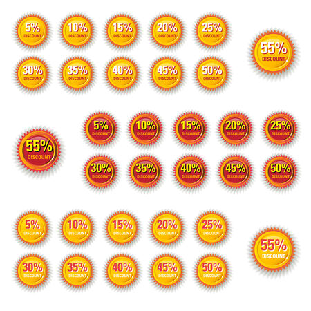 Circle colour for sticky label price tag promotionのイラスト素材