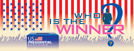 Who is the winner in United State of America Presidential Election.のイラスト素材