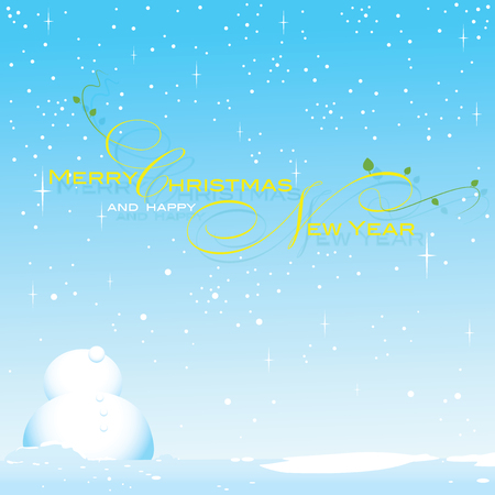 Snow blue background represent Christmas celebrationのイラスト素材