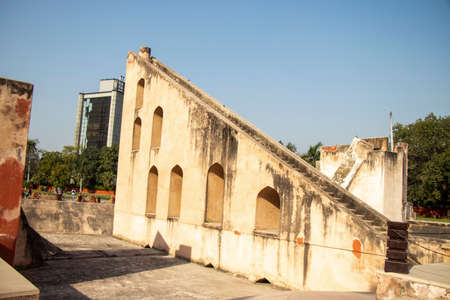 Jantar Mantar Ancient Architecture, New Delhi, Indiaの写真素材