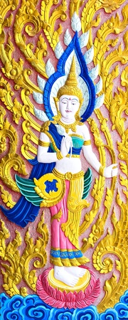 Thai Carved doorsの写真素材