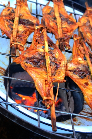 Roasting chickenの写真素材