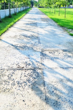 Cement roadの写真素材