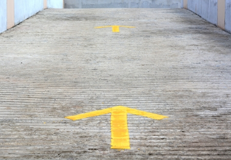 Arrows on the roadの写真素材