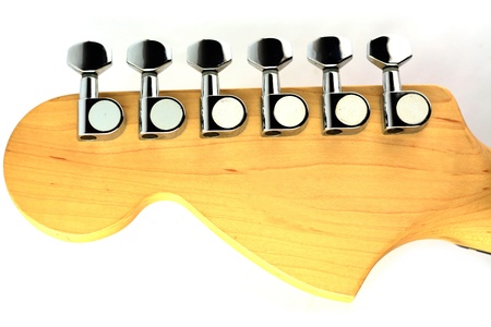 electric Guitar knob isolated on white backgroundの写真素材