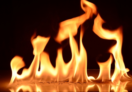 nice fire in a fire place の写真素材