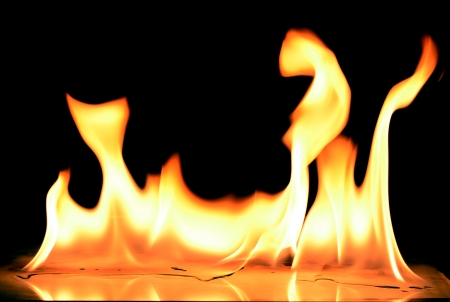 nice fire in a fire place の写真素材