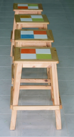  two chairs for customerの写真素材