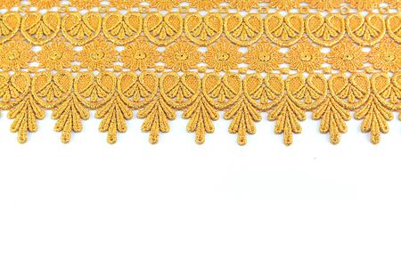 gold fabric backgroundの写真素材