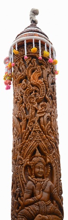Carving Large candleの写真素材
