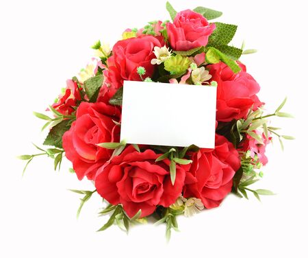 photo frame and flowersの写真素材