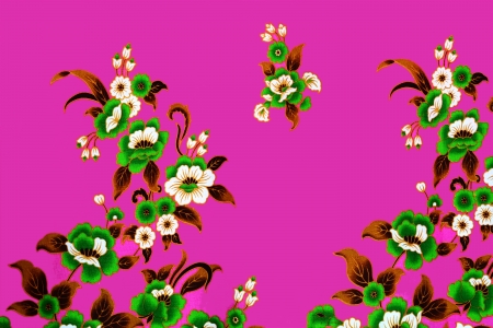 Colorful batik cloth fabric background の写真素材