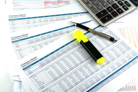 business chart reportの写真素材