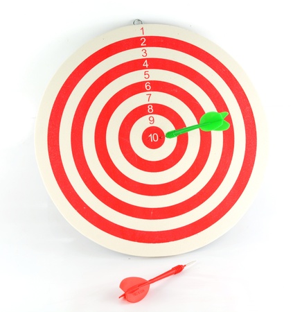 darts arrows in the targetの写真素材