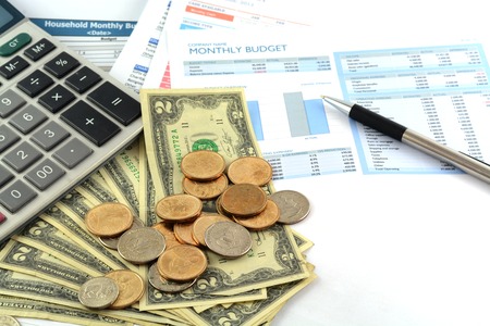 business chart reportの写真素材
