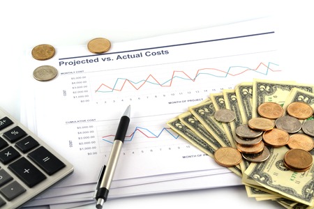 business chart reportの写真素材