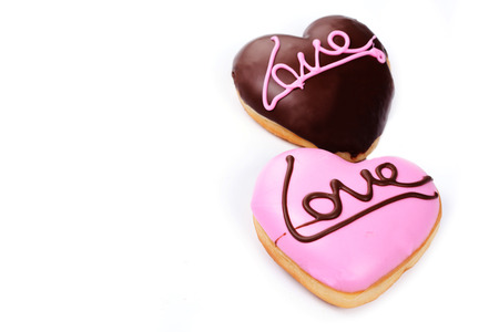 Heart-shaped dessertの写真素材