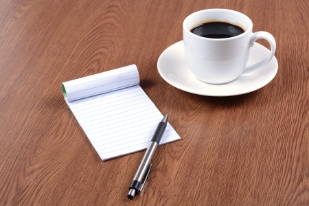 blank white notebookの写真素材