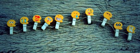 Emotion Clothes peg blankの写真素材