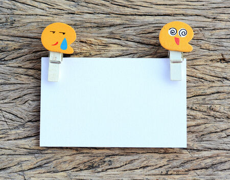 Emotion Clothes peg blankの写真素材