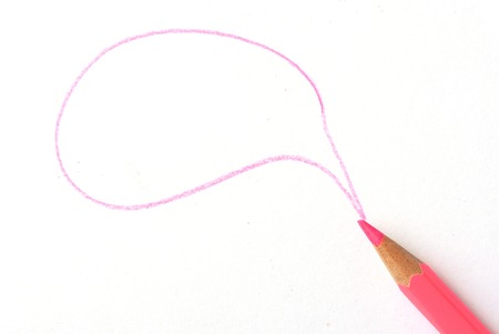 Colour pencils isolated on whiteの写真素材
