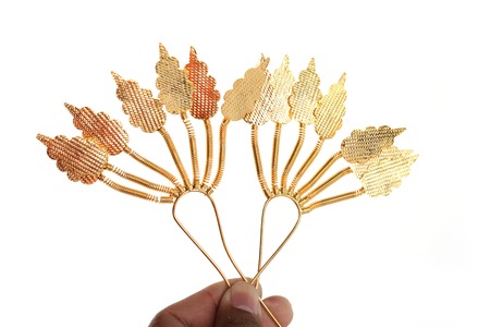 gold Hair Pin の写真素材