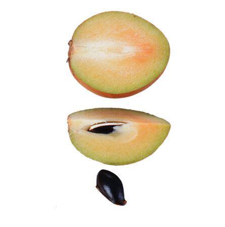 fresh sapodilla isolated