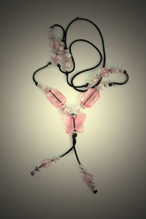 necklace with gemの写真素材
