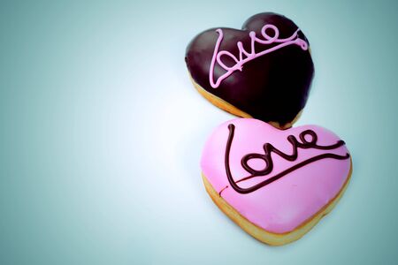 Heart-shaped dessertの写真素材