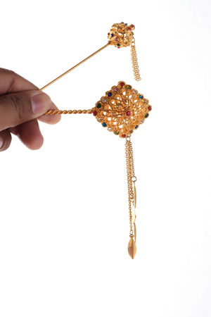 gold jewelryの写真素材
