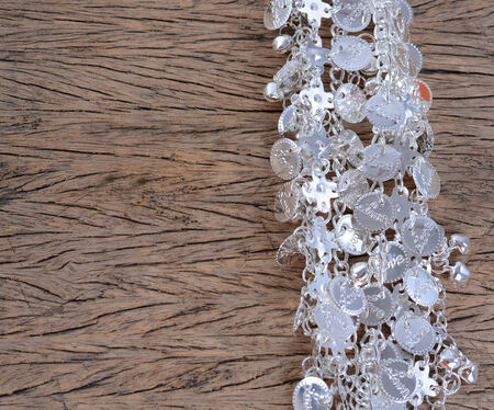 Silver necklaceの写真素材