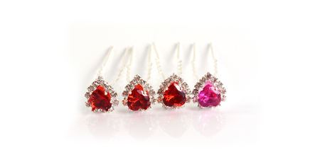 hairpin shaped heartの写真素材