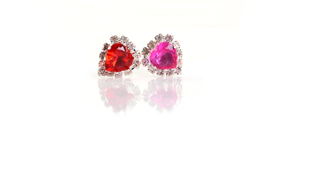 hairpin shaped heartの写真素材