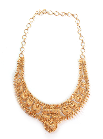 gold necklace の写真素材