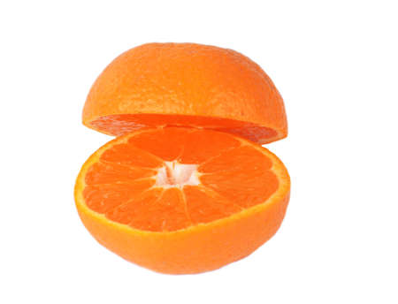 Orange fruit isolated on white