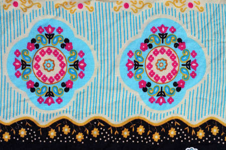 Colorful batik cloth fabric background 