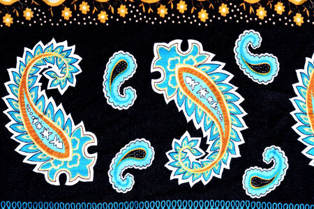 Colorful batik cloth fabric background の写真素材