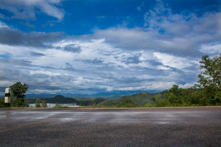 road and mountain view