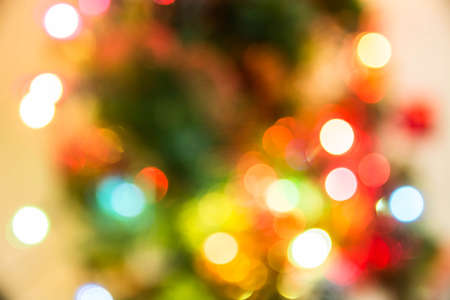 defocused christmas lights backgroundの写真素材