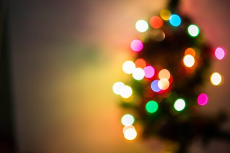 defocused christmas lights backgroundの写真素材