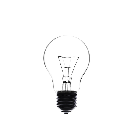 Light bulb, isolatedの写真素材