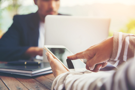 Corporate Business Planning with business chart Teamwork Concept.の写真素材