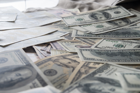 Billie dollar. money backgroundの写真素材