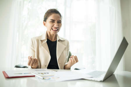 Young business people are suffering from headachesの写真素材