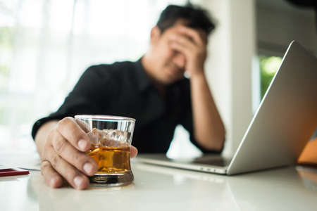 Young business people are suffering from headachesの写真素材