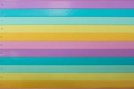 wood colorful wallの写真素材