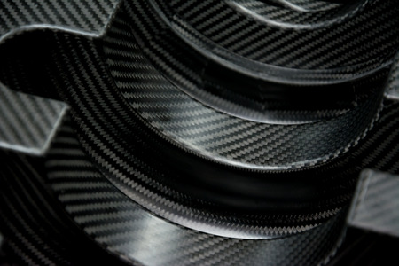 Black carbon fiber composite product material backgroundの写真素材