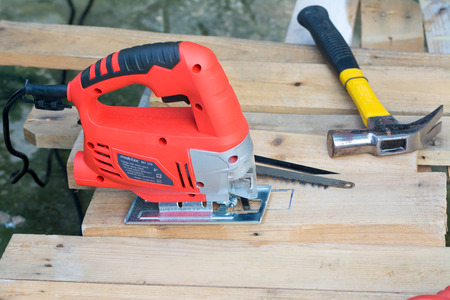 Jig saw machine for background