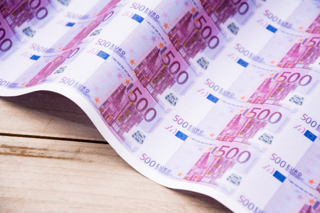 500 Euro bank financial backgroundの写真素材